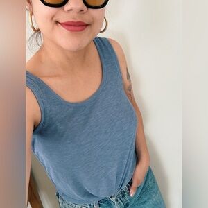 Madewell Gray Sleeveless Tank Top